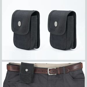 St Black Belt Bag for Men